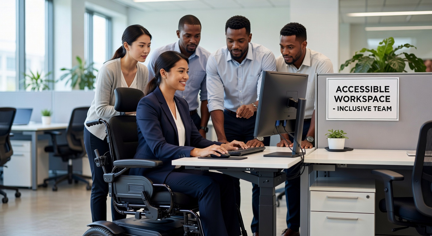 Inclusión de personas con discapacidad en la oficina