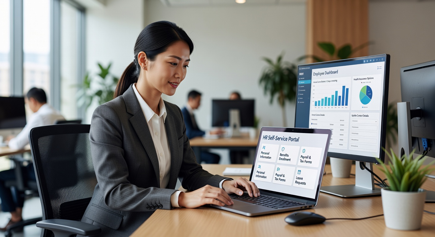 Acceso seguro al portal del empleado en teletrabajo