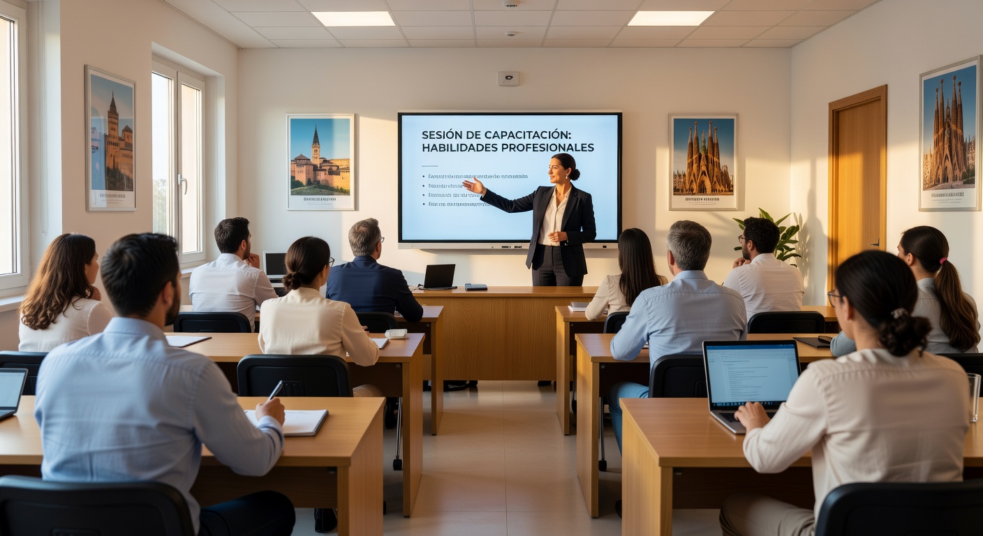 Sesión de formación para empleados
